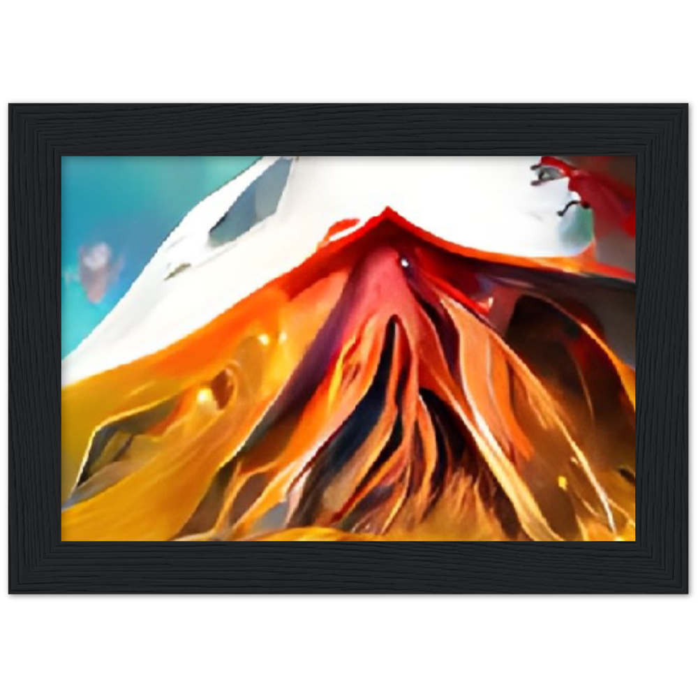 Mt. Fury Premium Matte Paper Wooden Framed Poster