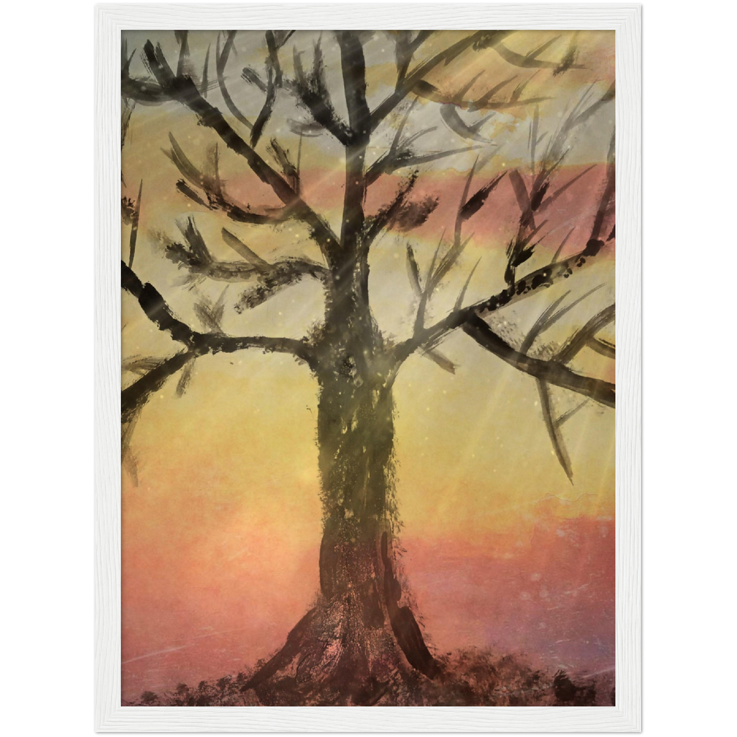 Autumns End Premium Matte Paper Wooden Framed Poster