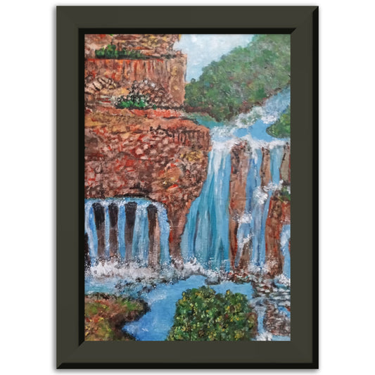 The Falls Premium Matte Paper Metal Framed Poster