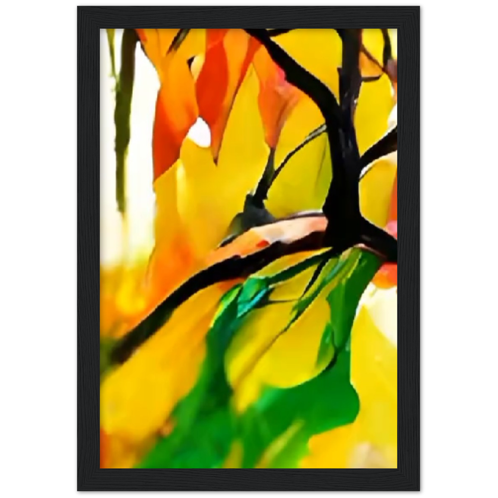 Autumn Day Premium Matte Paper Wooden Framed Poster