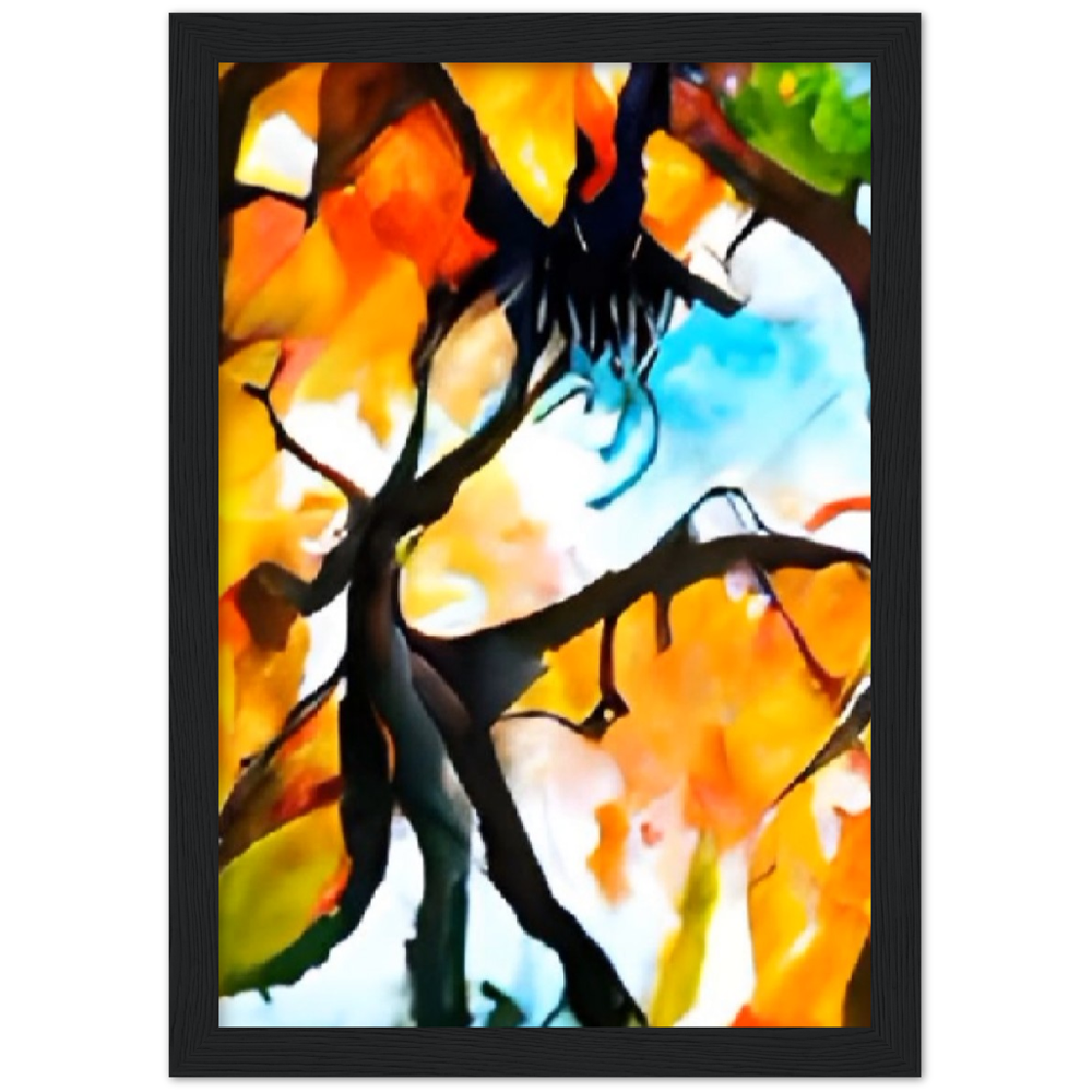 Autumn Premium Matte Paper Wooden Framed Poster