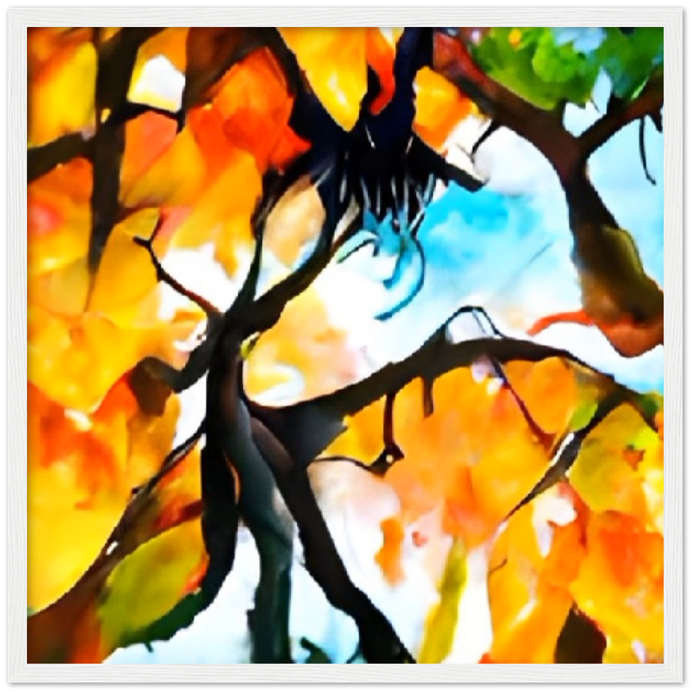 Autumn Premium Matte Paper Wooden Framed Poster