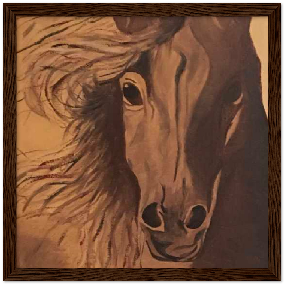 Horse Premium Matte Paper Wooden Framed Poster