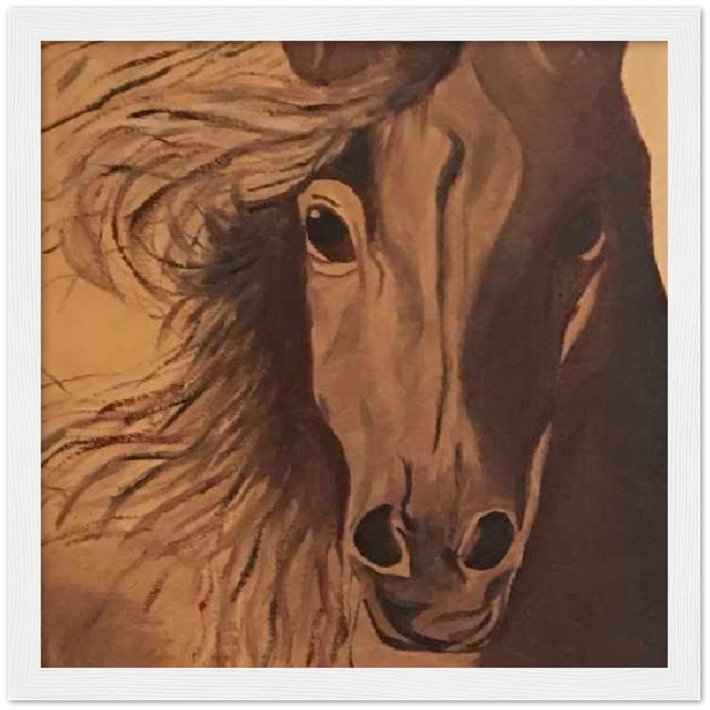 Horse Premium Matte Paper Wooden Framed Poster