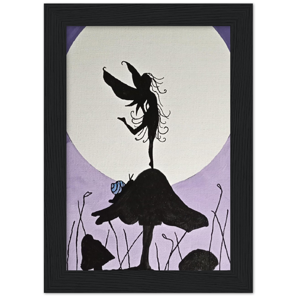 Purple Fantasy Premium Matte Paper Wooden Framed Poster