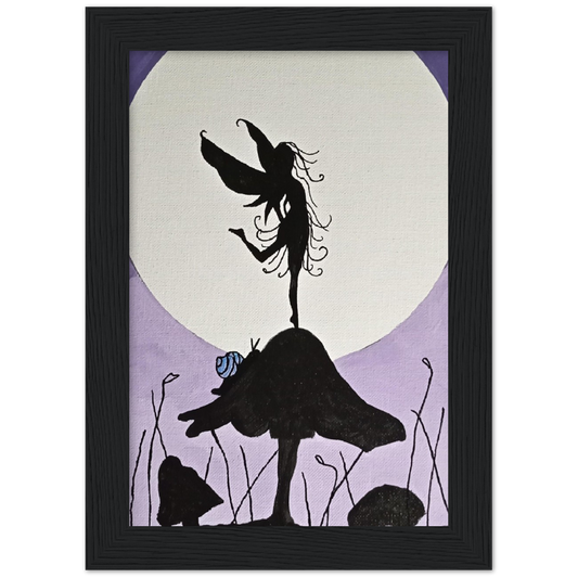 Purple Fantasy Premium Matte Paper Wooden Framed Poster