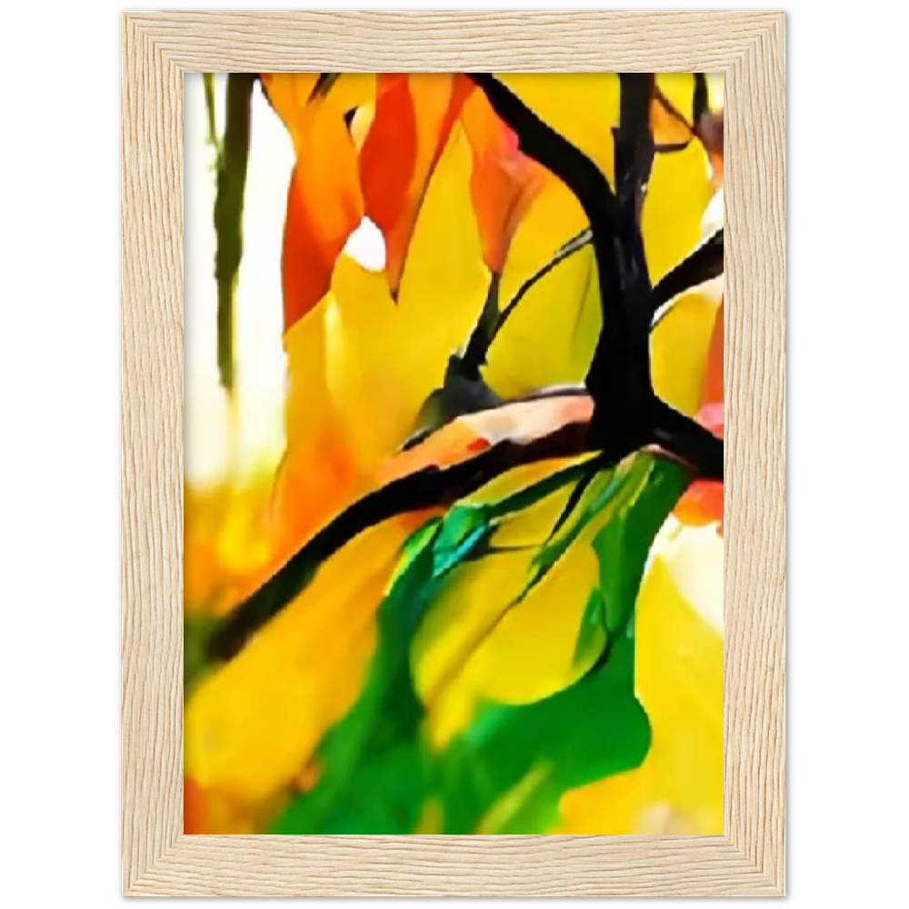 Autumn Day Premium Matte Paper Wooden Framed Poster