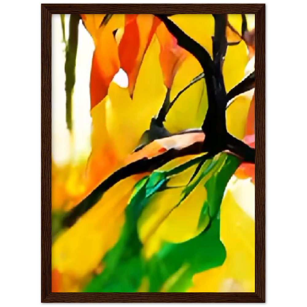 Autumn Day Premium Matte Paper Wooden Framed Poster