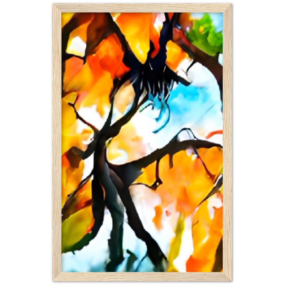 Autumn Premium Matte Paper Wooden Framed Poster