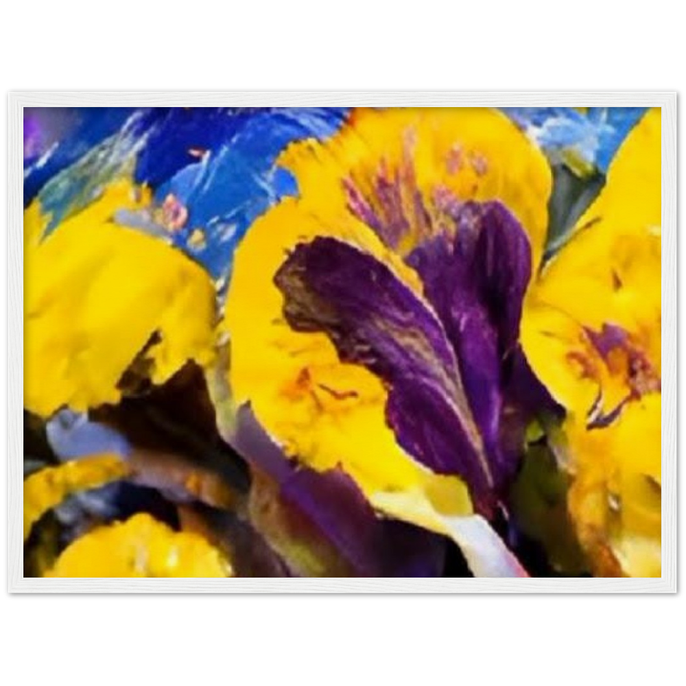 Mama's Pansy Museum-Quality Matte Paper Wooden Framed Poster