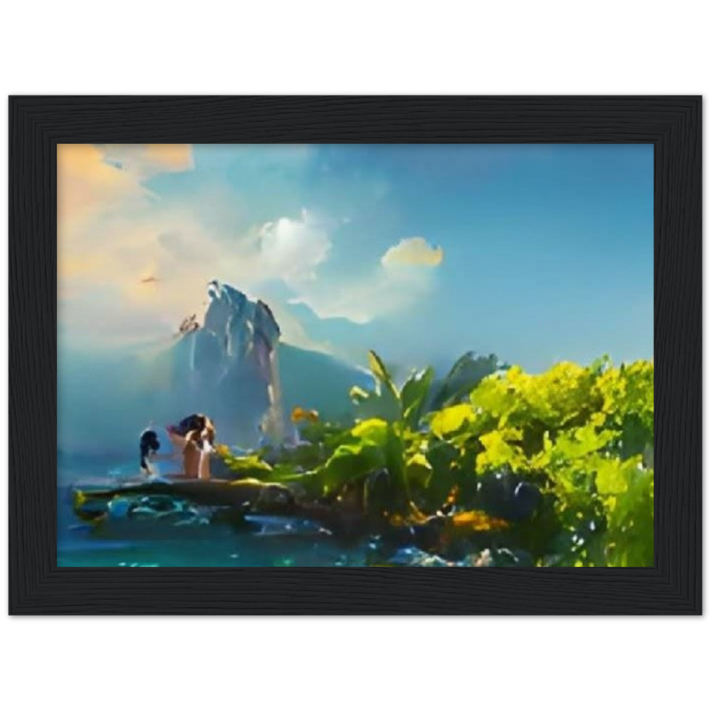 The Island Museum-Quality Matte Paper Wooden Framed Poster