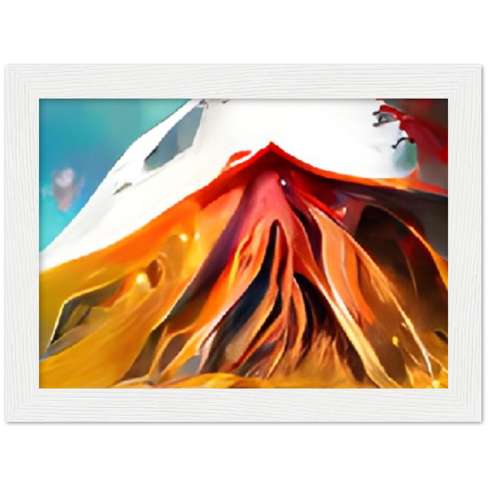 Mt. Fury Premium Matte Paper Wooden Framed Poster